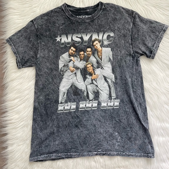 Urban Outfitters Tops - N*Sync | Bye Bye Bye Gray graphic Band T-Shirt 90’s Y2K